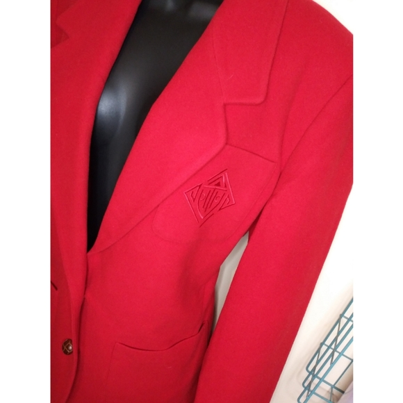 Talbots Cashmere & Wool Red Blazer - Picture 2 of 3